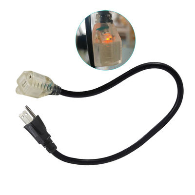 重荷 18AWG 1.2M 電源延長コード,家庭用電器/ワークショップ用のソケット出口への3本のプラグ