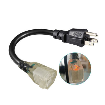 重荷 18AWG 1.2M 電源延長コード,家庭用電器/ワークショップ用のソケット出口への3本のプラグ