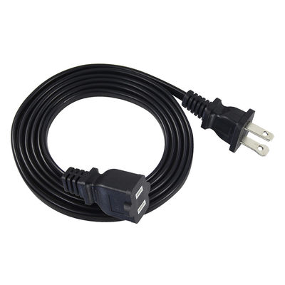 スリム 15A 125V 交換電源ケーブル NEMA 1-15P から 1-15R 小型の電子機器/ポータブルデバイスの拡張ケーブル
