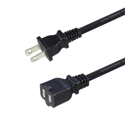 スリム 15A 125V 交換電源ケーブル NEMA 1-15P から 1-15R 小型の電子機器/ポータブルデバイスの拡張ケーブル