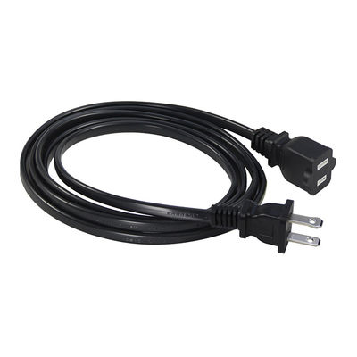 スリム 15A 125V 交換電源ケーブル NEMA 1-15P から 1-15R 小型の電子機器/ポータブルデバイスの拡張ケーブル