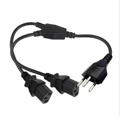 スイスSEVからC13電源コード 1.2MブラックPVC RoHS対応