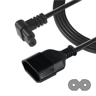 Premium Heavy Duty EU Schuko to IEC C7 Right Angle Power Cord for Home Appliances CE RoHS Certified Safe Wiring Solution