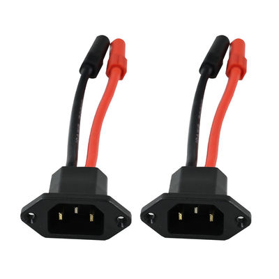 C14 から XT150 電源ケーブルコネクタキット 男性 (黒) と女性 (赤) と 太陽光発電システム/電気自動車 - 14AWG重用ワイヤリング