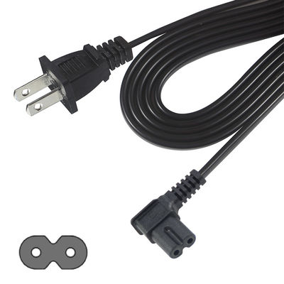 安全 耐久性 右角 US 2ピンからC7電源コード 125V 10A 1.5M の家庭/オフィス電子機器