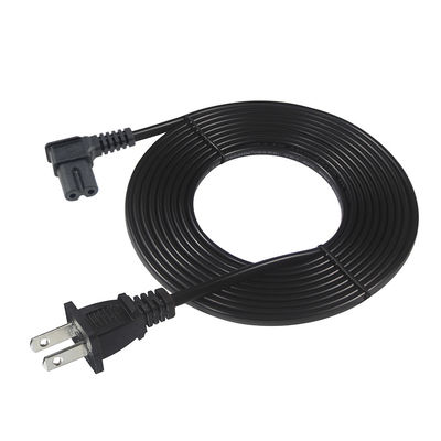 安全 耐久性 右角 US 2ピンからC7電源コード 125V 10A 1.5M の家庭/オフィス電子機器