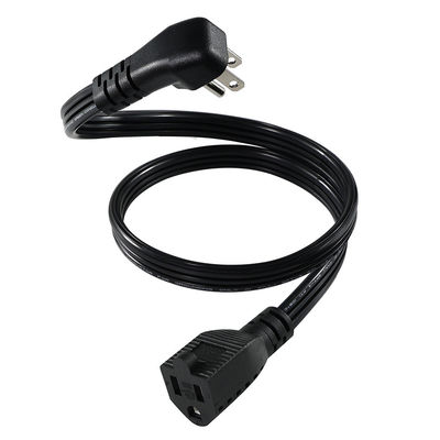 14 AWG SPT-3 フラットワイヤ電源コード NEMA 5-15P から 5-15R 直刃プラグ 15A 125V 工業用/家庭用柔軟ケーブル