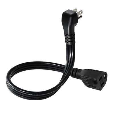 14 AWG SPT-3 フラットワイヤ電源コード NEMA 5-15P から 5-15R 直刃プラグ 15A 125V 工業用/家庭用柔軟ケーブル