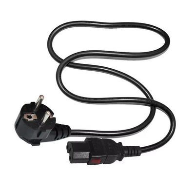 EU認定 2Pin to C15 電源コード 10A 250V 家庭用電器とサーバー用ラック (1.2M重用) の VDE/CE 安全