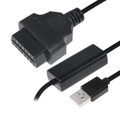 USBからOBD電圧ブースターケーブル 5Vから12V 短回路保護の車両充電システムのためのステップアップ変換器 (入力5V出力12V)