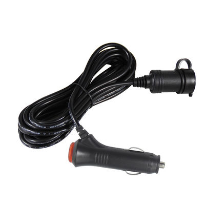 12V/24V カー・シガレット・ライター・トゥ・ソケット 拡張コード カー・トラックの充電装置のUSB・ポート2つ 10A 3メートル CE認証