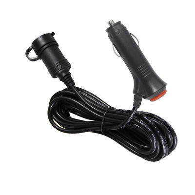 12V/24V カー・シガレット・ライター・トゥ・ソケット 拡張コード カー・トラックの充電装置のUSB・ポート2つ 10A 3メートル CE認証