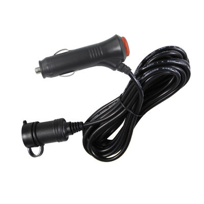 12V/24V カー・シガレット・ライター・トゥ・ソケット 拡張コード カー・トラックの充電装置のUSB・ポート2つ 10A 3メートル CE認証