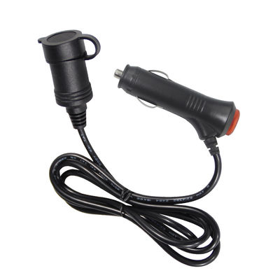 12V/24V カー・シガレット・ライター・トゥ・ソケット 拡張コード カー・トラックの充電装置のUSB・ポート2つ 10A 3メートル CE認証