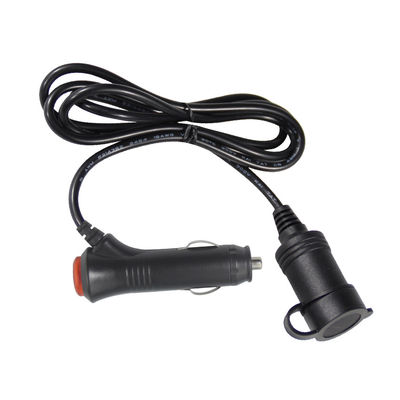 12V/24V カー・シガレット・ライター・トゥ・ソケット 拡張コード カー・トラックの充電装置のUSB・ポート2つ 10A 3メートル CE認証