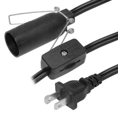 防水 NEMA1-15P E14 電球ホルダー変換器 室内ランプの配線用のスイッチコード 250V 15A
