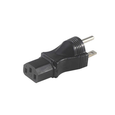 工業グレード NEMA 5-15P から IEC 320 C13 サーバーラック/データセンター用電源アダプタープラグ 125V 15A 高電流&防火ハウジング (UL 規格対応)
