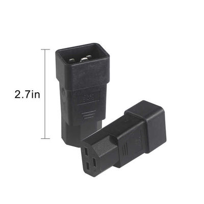 Power Input CE Certified Power Adapter Plug for Industrial Equipment/Medical Devices with 100-240V AC IEC C13 to C20 Connector