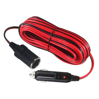 12V 24V 自動車のたばこ点火器の延長ケーブル 男性から女性