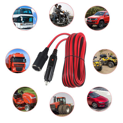 12V 24V 自動車のたばこ点火器の延長ケーブル 男性から女性