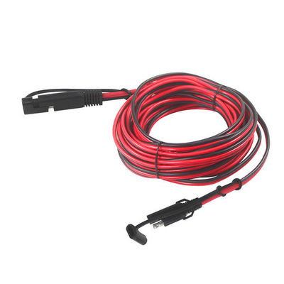SAE to SAE Weatherproof Connector Panel Mount 16AWG Cable for Solar Generator Socket Sidewall Port Battery Charger