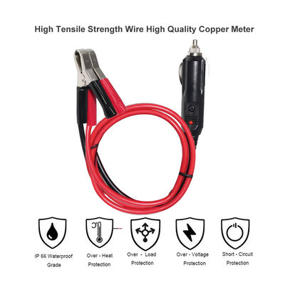 12V/24Vの点火器からバッテリークリップアダプターケーブル15A