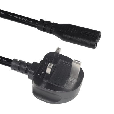 イギリスからC7電源ケーブル 1.5M 250V 2.5A 18AWG 柔軟なPVC ニンテンドースイッチ/スピーカー/ラップトップ電源アダプタ
