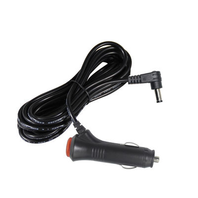 オンオフスイッチ付き12V/24V角式車充電器 - 車用電子機器とUSBデバイスの充電のための90度DC電源コード