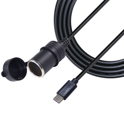 12V 24V 双入力USB-C 自動車充電器 アダプター変換器 QC3.0 急速充電と安全性保護