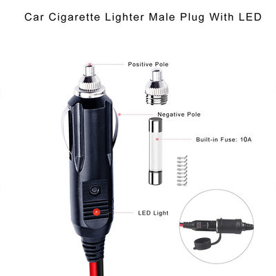 12V 24V ダブルソケット 自動車タバコライター スプリッター アダプタ SUV トラック バン 電力供給 充電器 電力拡張