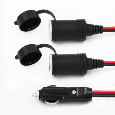 2 in 1 自動車タバコ点火器 12V/24V 車両電源拡張のためのダブル女性ソケットスプリッターアダプタへのプラグ