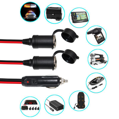 2 in 1 自動車タバコ点火器 12V/24V 車両電源拡張のためのダブル女性ソケットスプリッターアダプタへのプラグ