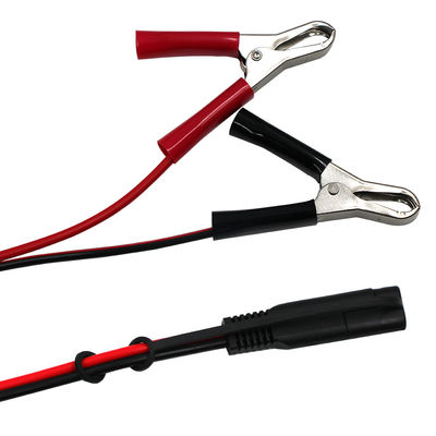 SAEからアリガター クリップ電源ケーブル 12V 24V バッテリー充電