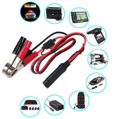 12Vバッテリー充電、ソーラーパネル、インバーター、自動車、DIY用途向けSAE-ワニ口クリップ電源ケーブル