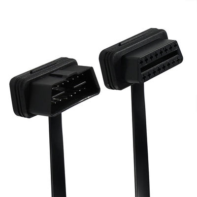 OBD-II フラットリボン延長ケーブル 車両診断スキャナー GPSトラッカー用の16ピン男性から女性接続器