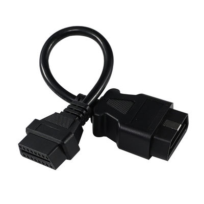 OBD-II 自動車診断スキャナーGPSトラッカー設置用の16ピン接続器を持つ男性から女性への延長ケーブル