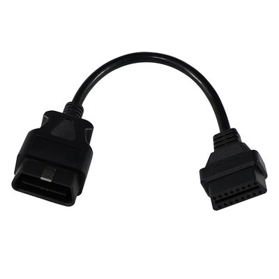 OBD-II 自動車診断スキャナーGPSトラッカー設置用の16ピン接続器を持つ男性から女性への延長ケーブル