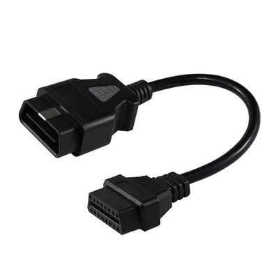 OBD-II 自動車診断スキャナーGPSトラッカー設置用の16ピン接続器を持つ男性から女性への延長ケーブル