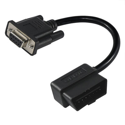OBD-II - DB9診断アダプターケーブル、16ピンオス - 9ピンシリアルコネクタ、車両スキャンツールインターフェース用