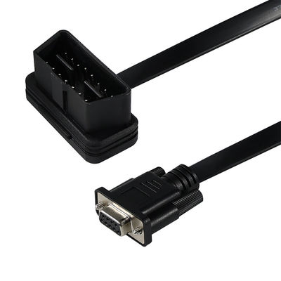 OBD-II から DB9 診断アダプターケーブル 16ピン 男性から 9ピン シリアル