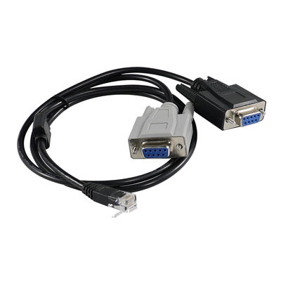 コンソールサーバー用RJ45-デュアルDB9オスシリアル変換ケーブル、スプリッター通信デバイス