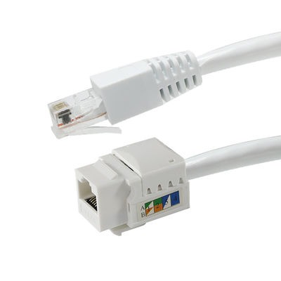 ツールフリー Cat6 RJ45 Keystone インライン カップラー エーサネットパッチパネルまたは壁プレート 8P8C LAN ネットワーク アダプター