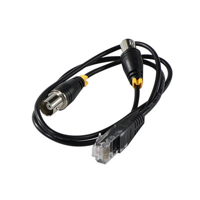 RJ45/RJ48 T1/E1 インターフェイス信号伝送コアシアルコンバータースプリッタAのための男性から二重BNC女性アダプターケーブル
