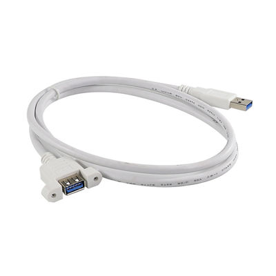 USB3.0 パネルマウントスクリューホール付きの男性から女性への拡張ケーブル,データ転送とデバイス拡張3ft/4ft/5ft