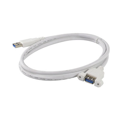 USB3.0 パネルマウントスクリューホール付きの男性から女性への拡張ケーブル,データ転送とデバイス拡張3ft/4ft/5ft