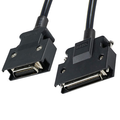 DB - 25 男性からDB - 50 男性ケーブル 1.2フィート 産業機器/テストシステム (25 - 50ピン変換) 保護