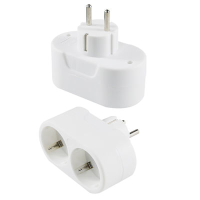 EUプラグ電源アダプタ 家庭用旅行用ソケットコンバーター 欧州標準交流出口 250V 10Aa