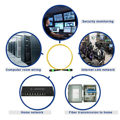 LC APC 光ファイバーパッチコード シングルモード OS2 グリーンジャケット