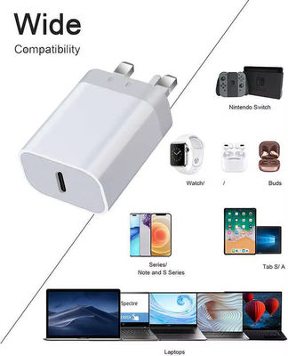 急速充電器 20WタイプC PD 無線USB-C アダプタ 携帯用磁気急速充電 GAN 30W イギリス プラグ電源アダプタ