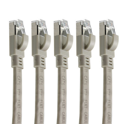 CAT6 フラット FTP シールド付きイーサネットケーブル（スナッグレスブーツ付き）